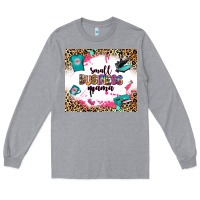 Heather Grey small business mama Long Sleeve Tee - Zillion Design Studio