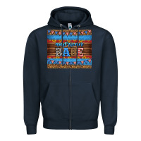 Navy american babe tumbler Zipper Hoodie - HRA Design Shop