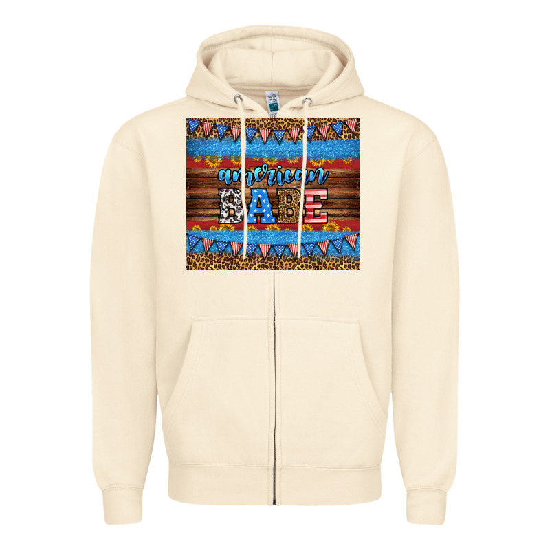 American Babe Tumbler Zipper Hoodie by HRA Design Shop | Teevron