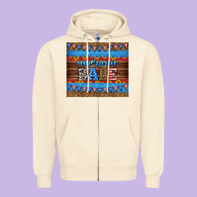 American Babe Tumbler Zipper Hoodie Designed By Hra Design Shop