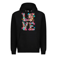Black love little cute cow Premium Hoodie - NancyCooperArtShop
