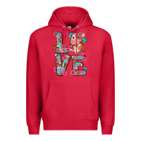 Cardinal love little cute cow Premium Hoodie - NancyCooperArtShop