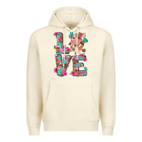 Sandshell love little cute cow Premium Hoodie - NancyCooperArtShop