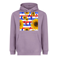 Lavender patriotic sunflowers Heavyweight Hoodie - BundleAndBundleShop