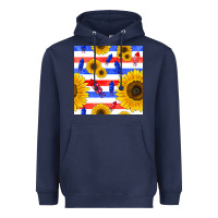 Navy patriotic sunflowers Heavyweight Hoodie - BundleAndBundleShop
