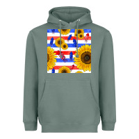 Sage patriotic sunflowers Heavyweight Hoodie - BundleAndBundleShop