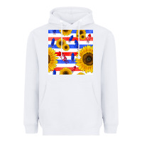 White patriotic sunflowers Heavyweight Hoodie - BundleAndBundleShop