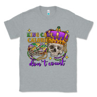 Heather Grey king cake calories don't count skull Classic Tee - FaDigitalArtStudio