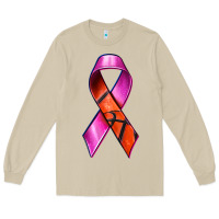 Mushroom Breast Cancer Ribbon Basketball Long Sleeve Tee - texasbilliewilder