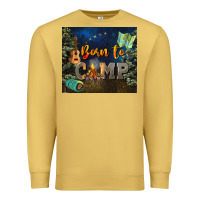 Antique Gold born to camp Premium Sweatshirt - NancyCooperArtShop