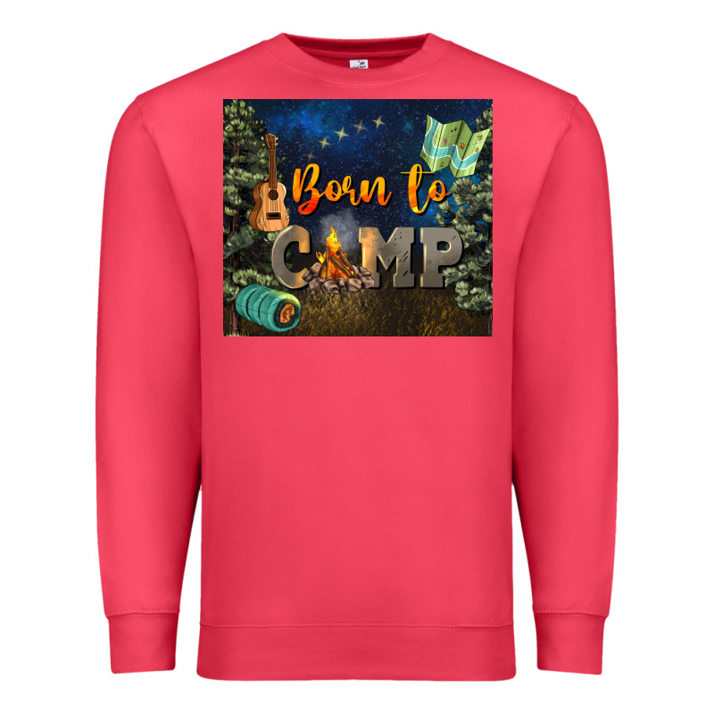 Born To Camp Premium Sweatshirt by NancyCooperArtShop | Teevron