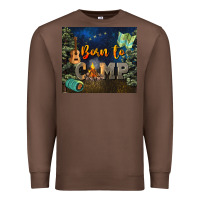 Chestnut born to camp Premium Sweatshirt - NancyCooperArtShop