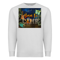 Dove Grey born to camp Premium Sweatshirt - NancyCooperArtShop
