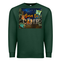 Sports Green born to camp Premium Sweatshirt - NancyCooperArtShop