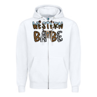 White western babe Zipper Hoodie - CowhideDigitalArt