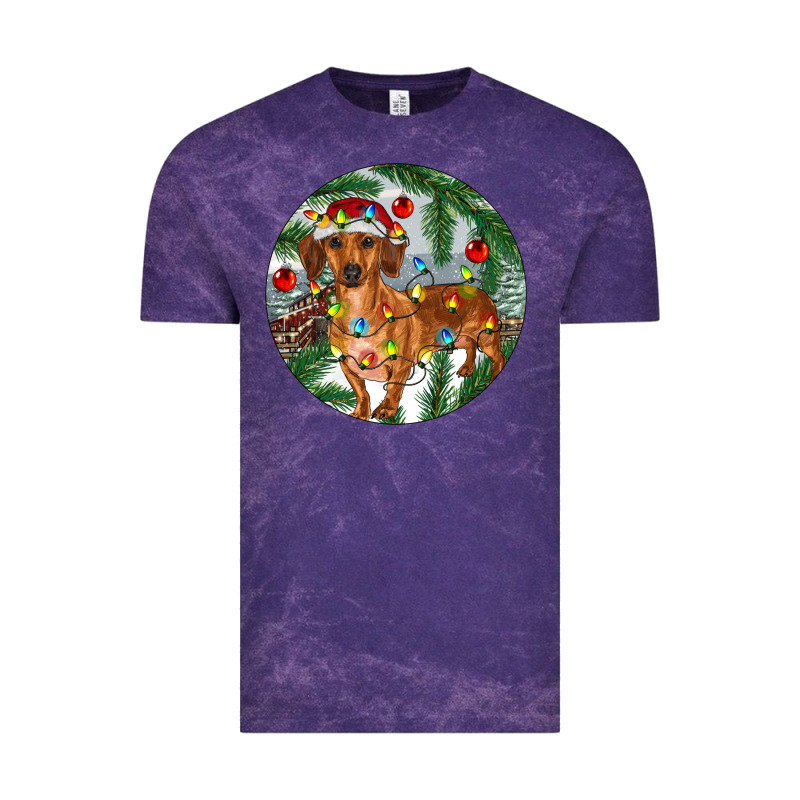 Dachshund Christmas Tree Vintage Tee by RanaPortraitStore | Teevron