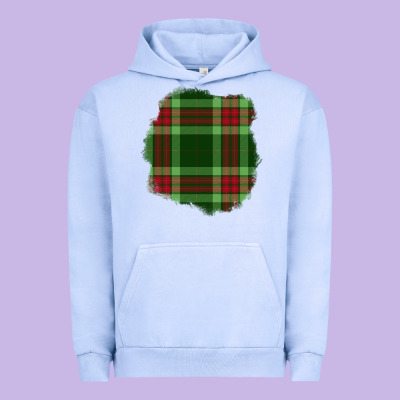 Christmas Tartan Patch Urban Hoodie Designed By Bundleandbundleshop