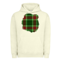 Pigment Pistachio Christmas Tartan Patch Urban Hoodie - BundleAndBundleShop