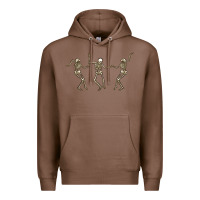 Chestnut dancing skeletons Premium Hoodie - MaliasSmallBusiness