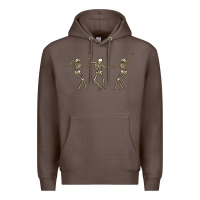 Coffee dancing skeletons Premium Hoodie - MaliasSmallBusiness
