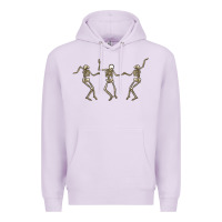 Lilac dancing skeletons Premium Hoodie - MaliasSmallBusiness