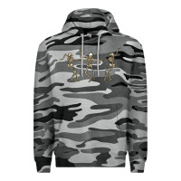Slate Camo dancing skeletons Premium Hoodie - MaliasSmallBusiness
