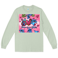 Matcha peace love stitch Long Sleeve Tee - Zillion Design Studio