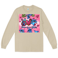 Mushroom peace love stitch Long Sleeve Tee - Zillion Design Studio