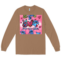 Toasted Coconut peace love stitch Long Sleeve Tee - Zillion Design Studio