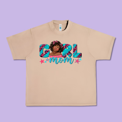 Urban Heavy Tee girl mom afro black girl