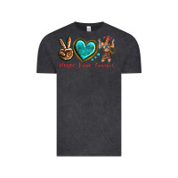 Vintage Black peace love cowgirl Vintage Tee - texasbilliewilder