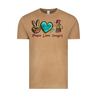 Vintage Camel peace love cowgirl Vintage Tee - texasbilliewilder