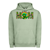 Pigment Oil Green Western Mom With Shamrock Urban Hoodie - BundleAndBundleShop
