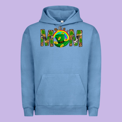 Western Mom With Shamrock Urban Hoodie Designed By Bundleandbundleshop