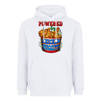 White powered by chicken nuggets Heavyweight Hoodie - AdoDesignShop