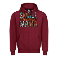 Burgundy Small Business Mama Zipper Hoodie - FaDigitalArtStudio