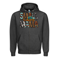 Charcoal Heather Small Business Mama Zipper Hoodie - FaDigitalArtStudio