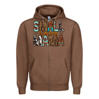 Chestnut Small Business Mama Zipper Hoodie - FaDigitalArtStudio