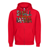Red Small Business Mama Zipper Hoodie - FaDigitalArtStudio