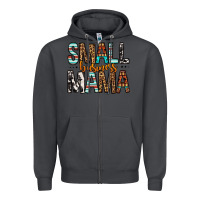 Smoke Small Business Mama Zipper Hoodie - FaDigitalArtStudio