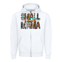 White Small Business Mama Zipper Hoodie - FaDigitalArtStudio
