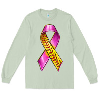 Matcha Breast Cancer Ribbon Softball Long Sleeve Tee - texasbilliewilder