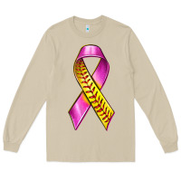 Mushroom Breast Cancer Ribbon Softball Long Sleeve Tee - texasbilliewilder