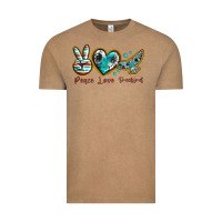 Vintage Coffee peace love freebird Vintage Tee - texasbilliewilder