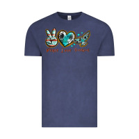 Vintage Denim peace love freebird Vintage Tee - texasbilliewilder