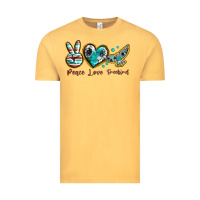 Vintage Mustard peace love freebird Vintage Tee - texasbilliewilder