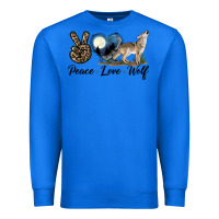 True Royal Peace Love Wolf Premium Sweatshirt - LillyAllenDesigns