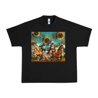 Black western horses Urban Heavy Tee - Zillion Design Studio