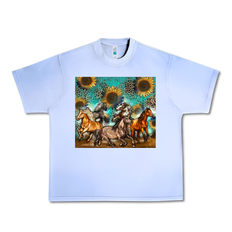 Western Horses Urban Heavy Tee by Zillion Design Studio | Teevron