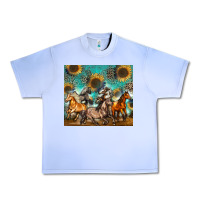 Grape Ice western horses Urban Heavy Tee - Zillion Design Studio